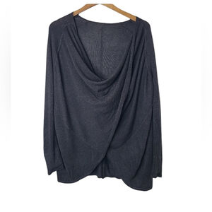Lululemon Wrap Twist Front Long Sleeve Draped Back Sweater